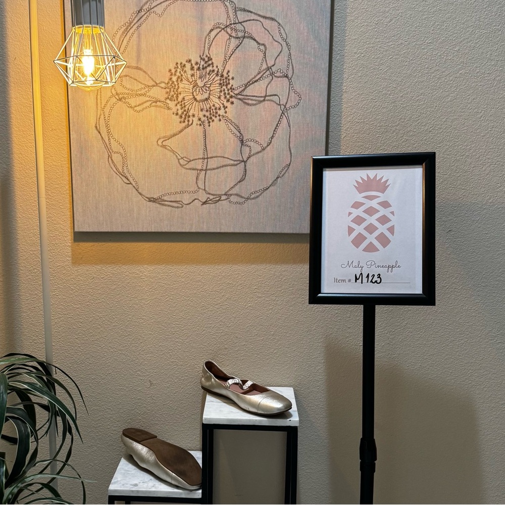 Used/no box: Cole Haan Grand 360 size 9 1/2 gold leather mary jane flats.